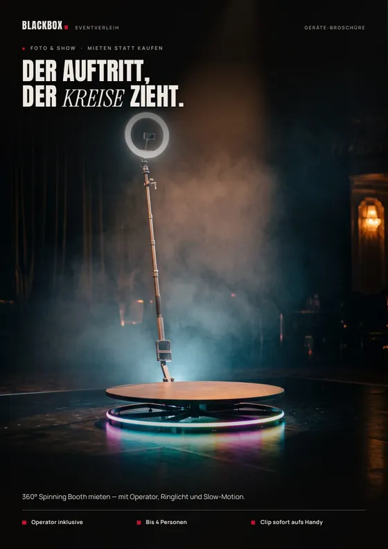 Cover: 360° Spinning Booth